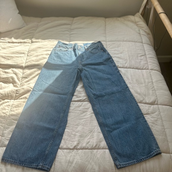 Abercrombie & Fitch Denim - Abercrombie & Fitch Denim The Ultra Low Rise Wide Leg Blue  Jeans